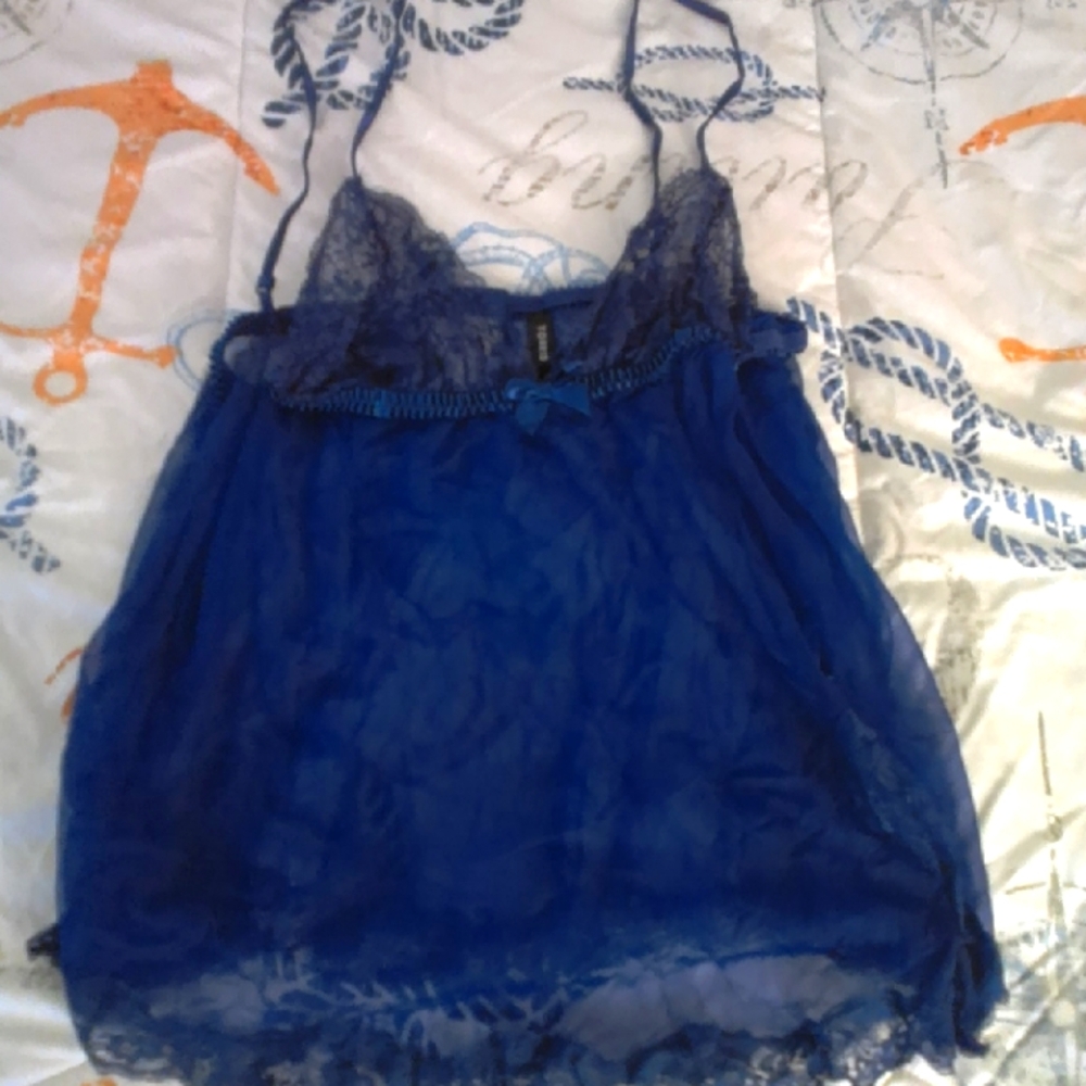 Blue Lace Lingerie Top TORRID